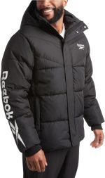 Reebok Men's Winter Jacket - Heavyweight Quilted Puffer Parka Coat - Weather Resistant Ski Jacket for Men (M-XXL)